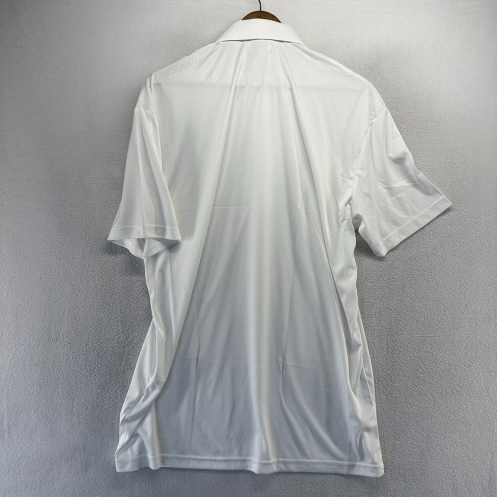 Collars Co Polo Shirt Mens XL Tall White Solid Spread Dress Wicking Preppy NEW - Picture 6 of 7